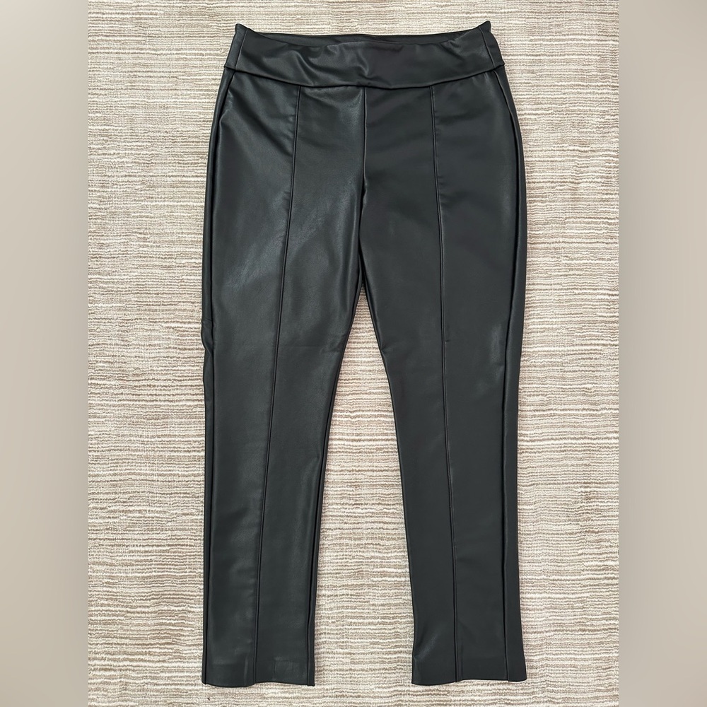 Black Tape Faux Leather Pants